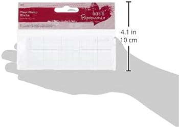 Papermania Stamp Block - Transparent with Grid Lines for Precise Stamping