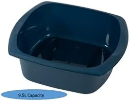 Addis Large Rectangular Washing Up Bowl - 9.5 Litre Ink Blue