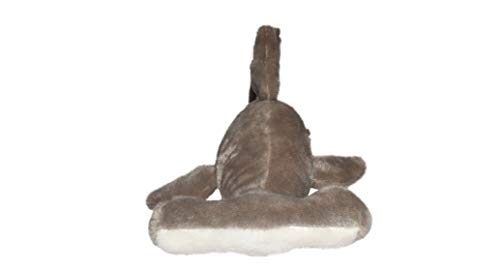 WILD REPUBLIC Hammerhead Shark Plush Soft Toy - Cuddlekins | 50 cm | Grey/White
