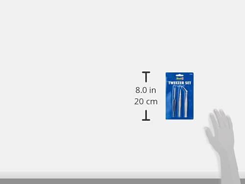 Revell 39063 Modelling Tweezers Set of 3 – Straight, Curved, Clamp