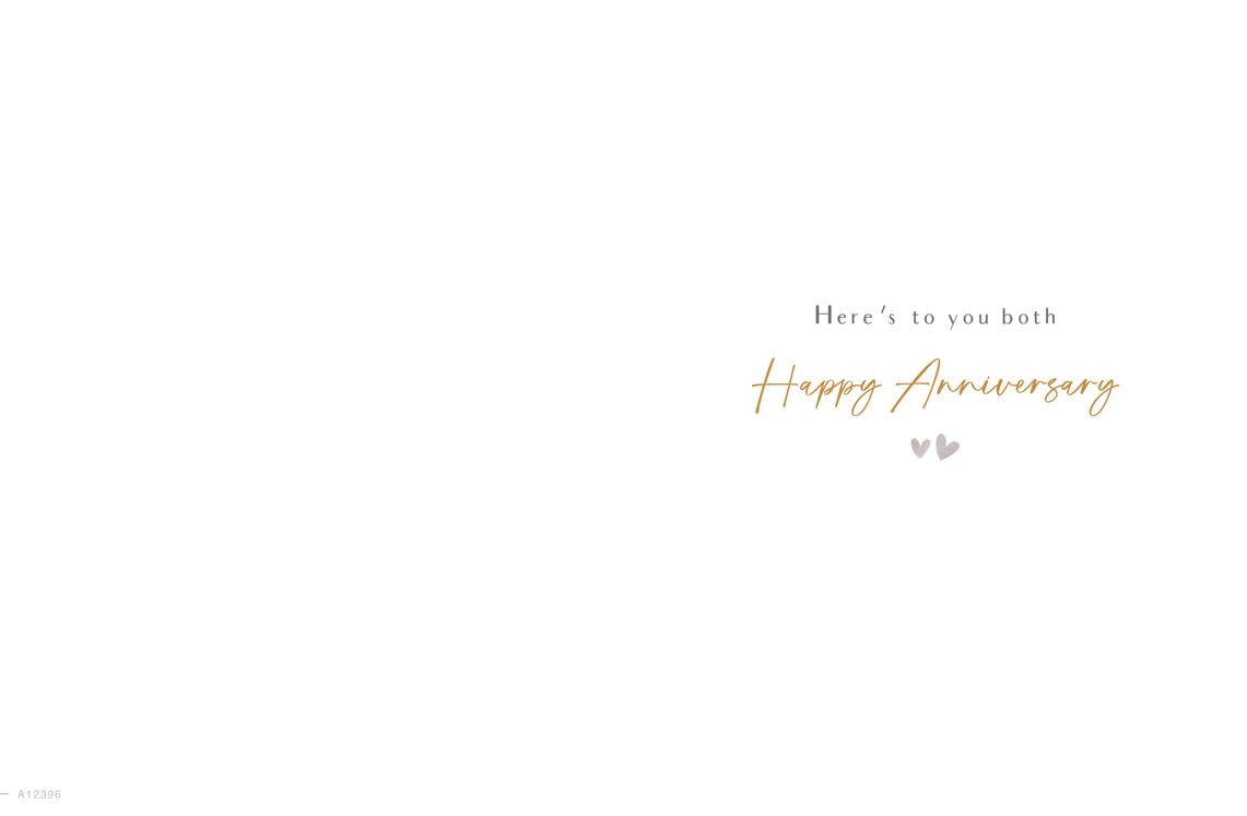 Piccadilly Greetings Anniversary Card for Special Son & Daughter-in-Law | 8 x 6 Metallic Finish 2