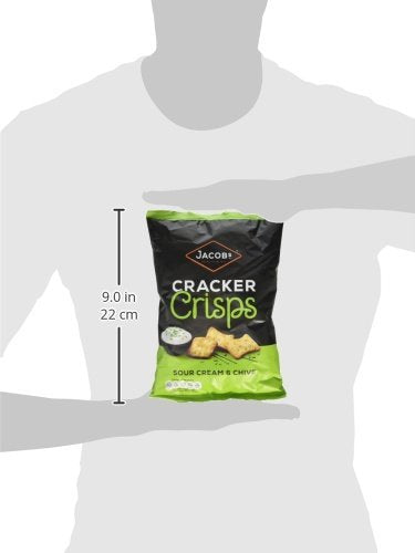Jacob's Cracker Crisps Sour Cream and Chive Snacks Sharing Bag 150g 3