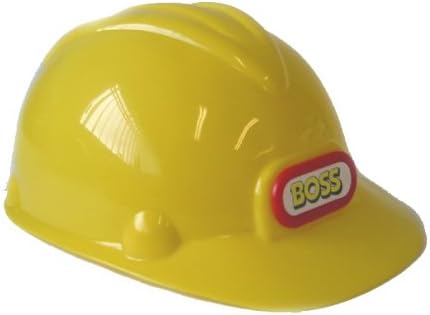 BOSS Construction Helmet - Adjustable Pretend Play Hard Hat for Kids
