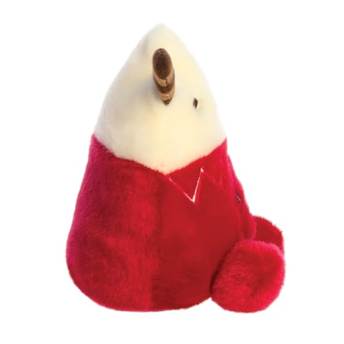 Aurora Palm Pals Cassia Hot Cocoa 5In Soft Toy - Red & White Plush, Bean-Filled Cuddly Stuffed Animal 5