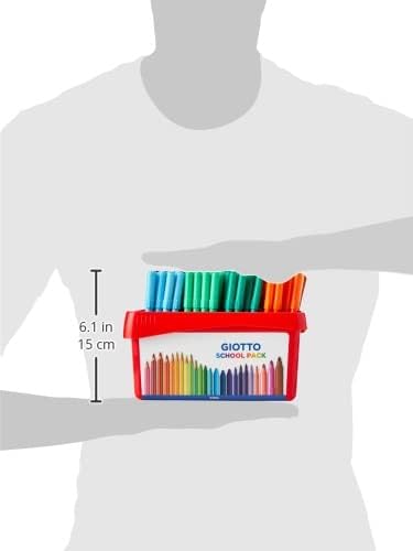 GIOTTO Turbocolor Felt Tip Pens - 144 Pack Fine Tip 2.8mm, Assorted Colours