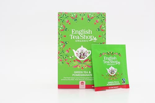 English Tea Shop - Green Tea & Pomegranate - 20 Compostable Tea Bags 6