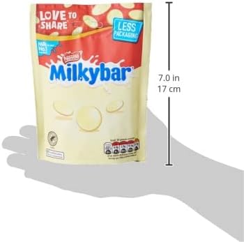 Milkybar White Chocolate Giant Buttons Sharing Pouch 94g (Pack of 11)