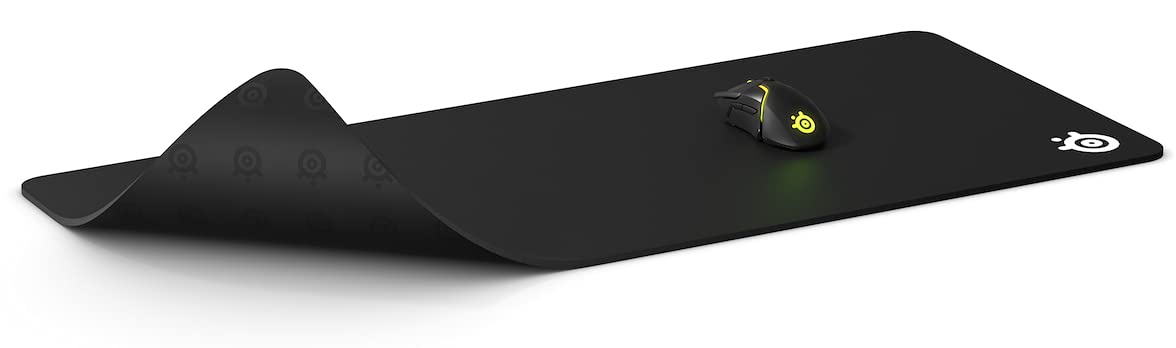 SteelSeries QcK XXL - Gaming mousepad - fabric - rubber backing - black (900mm x 400mm x 2mm) 4