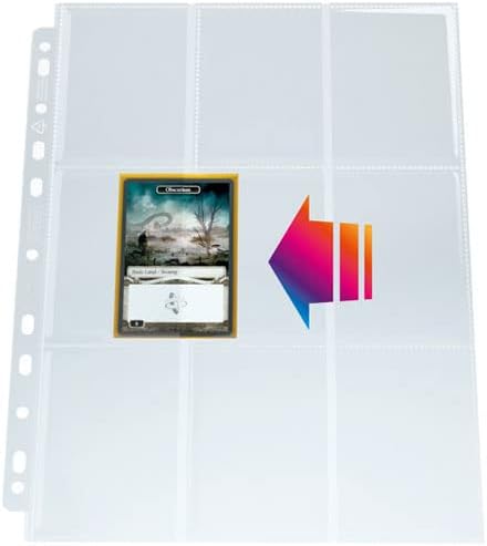 Gamegenic Ultrasonic Sideloading 9-Pocket Pages - Clear (Pack of 10)
