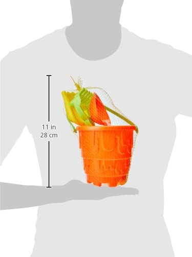 Ram Kids 8-Piece Beach Sand Bucket Set with Spade and Rake - Outdoor Play for Ages 3+ 4