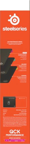 SteelSeries QcK L Performance Speed Gaming Mousepad - 49x42 cm, Extra-Dense 3.5mm Base, Black 15
