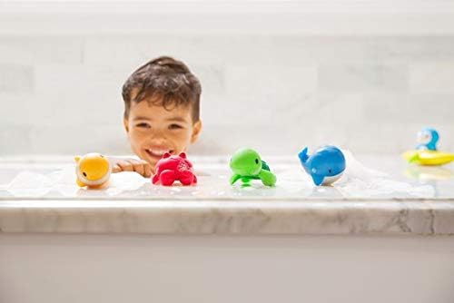 Munchkin Floating Ocean Animal Bath Squirt Toys - 4 Pack for Babies & Toddlers 5