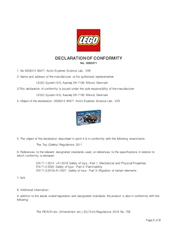 LEGO City Arctic Explorer Science Lab Truck - Building Set with Minifigures & Snowmobile for Ages 8+ 10