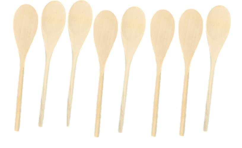Baker Ross Wooden Spoons to Decorate - Pack of 8 Craft Kits for Kids