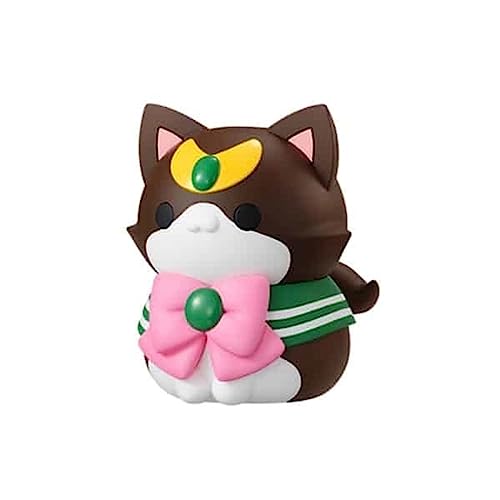 Megahouse Pretty Guardian Sailor Moon Nyanto! The Big Nyaruto Series Sailor Jupiter 10 cm Figure - Brown, Pink, White