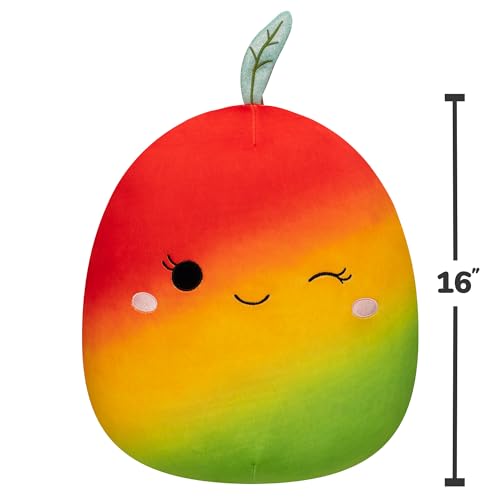 Squishmallows 16" Ximena die zwinkernde Mango – Füge Ximena zu deinem Team hinzu, Ultrasoft
