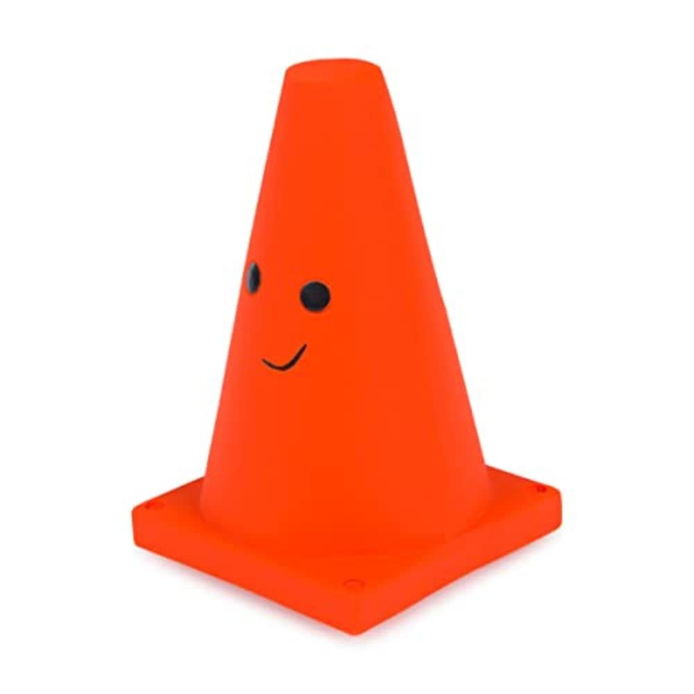 Petface Teri The Traffic Cone Latex Dog Chew Toy | Built-in Squeaker | Natural Rubber 1