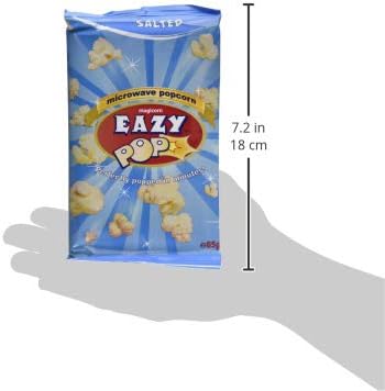 Eazypop Microwave Popcorn Salted Flavour, 16 Pack (85g Each)
