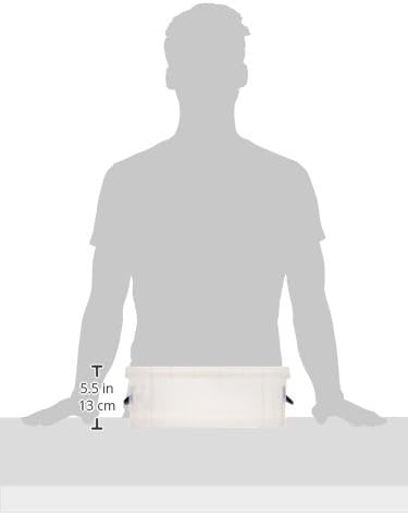 Really Useful Box - 5 Litre Transparent Stackable Storage Box with Clip Lock Lid 9