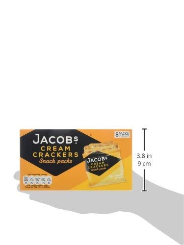 JACOB'S Cream Cracker Multipack 8 Snack Packs, 185 g