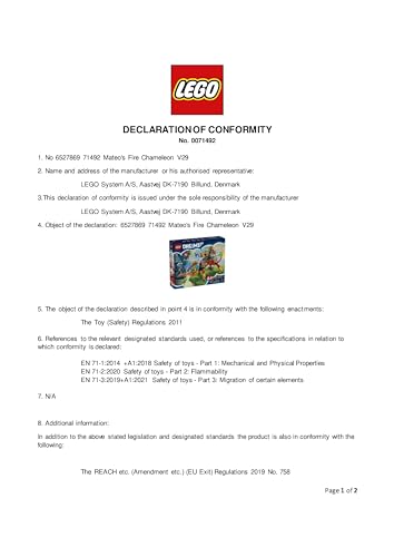 LEGO DREAMZzz Mateo's Fire Chameleon - 2-in-1 Transforming Animal Playset for Kids 7+ 9