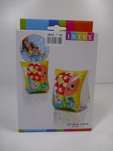Intex 58652EU Fish Arm Bands - 2 Air Chambers for Safety, Ages 3-6 6