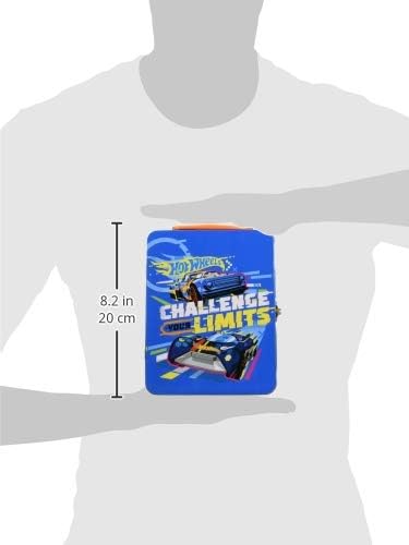 Theo Klein 2883 Hot Wheels Storage Case - Metal Tin with 18 Compartments for 1:64 Scale Cars - Ages 3+