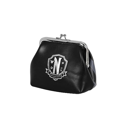 Wednesday Original-Retro Maxi Coin Purse, Black (06156)