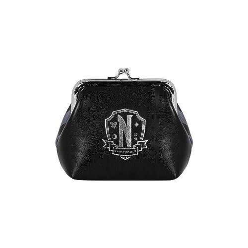 Wednesday Original-Retro Maxi Coin Purse, Black (06156)