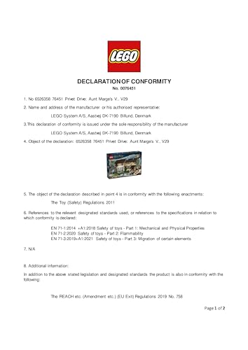 LEGO Harry Potter Privet Drive: Aunt Marge's Visit - 639-Piece Buildable House Playset for Ages 8+ 8