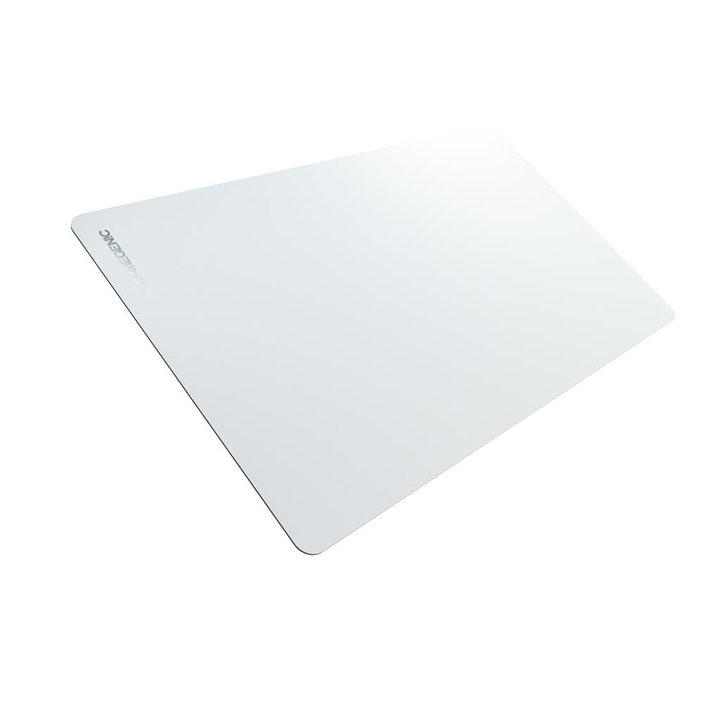 Gamegenic Prime 2mm Playmat - White | 61 x 35 cm | Non-Slip Rubber Base 1