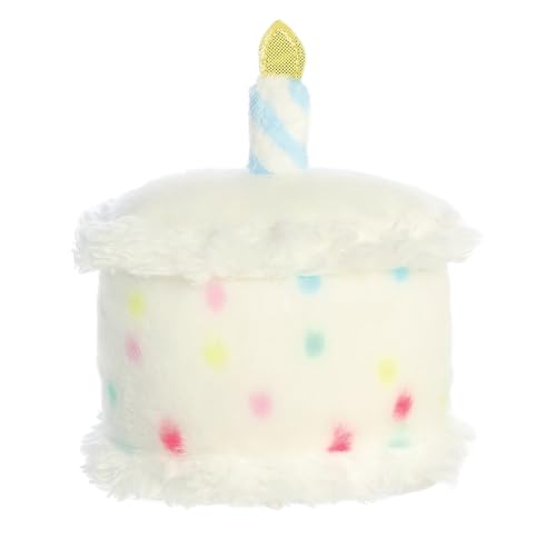 AURORA Palm Pals Happy Birthday Cake Soft Toy | 13cm | White | Suitable from Birth 4