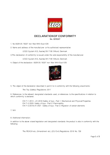 LEGO Marvel Iron Man MK4 Bust - Buildable Display Model for Adults 12