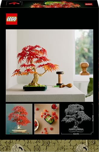 LEGO Botanicals Japanese Red Maple Bonsai Tree - Adult Building Set with Autumn-Colored Leaves 11