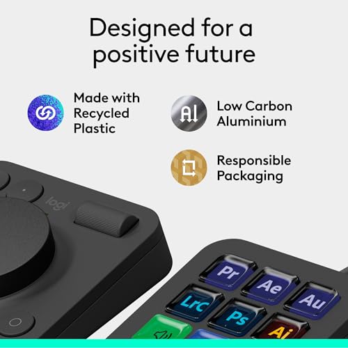 Logitech MX Creative Console - Programmable Keypad with 9 Customisable LCD Keys 10