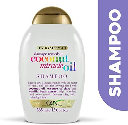 OGX Coconut Miracle Oil Shampoo for Damaged Hair (385ml)