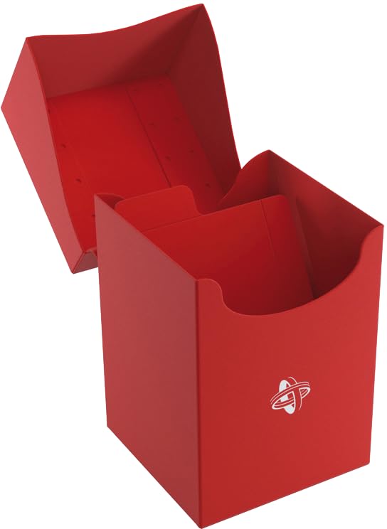 Gamegenic 100-Card Deck Holder - Red Double-Sleeved TCG Storage with Cobra Neck Closure 3