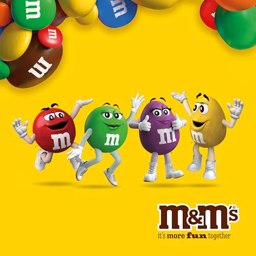 M&M's Peanut Milk Chocolate Party Bulk Bag - 800g Snack Pack 10