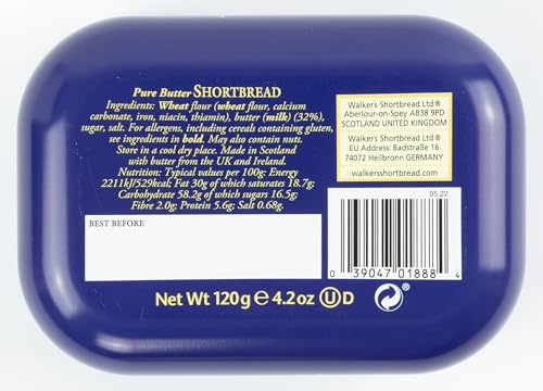 Walker's Shortbread Union Jack Keepsake Tin - Traditional Butter Biscuits Gift 8
