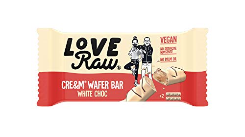 LoveRaw Cream Wafer Bars - Vegan Chocolate Bar, Dairy-Free, Palm Oil Free, No Refined Sugar, 45g 8