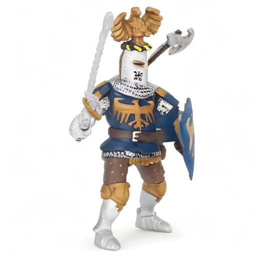 Papo MEDIEVAL-FANTASY Figurine 39362 Crested Blue Knight, Multicolour 9