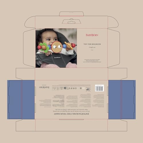 BabyBjörn Googly Eyes Toy for Bouncer – Pastel Wood Toy for 0-2 Years 5