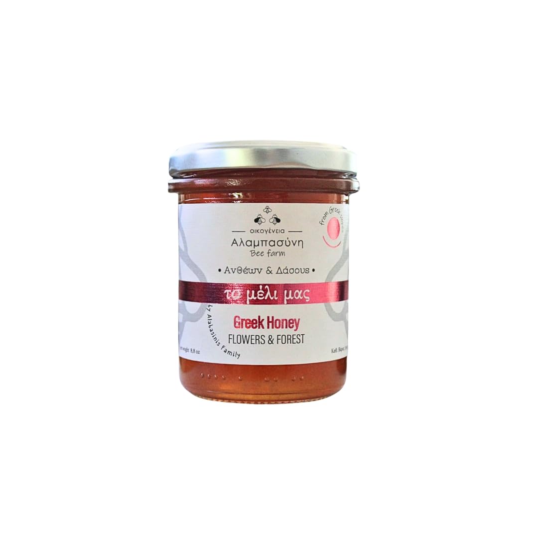 Alabasinis Family Greek Flower & Forest Honey - Unfiltered, Natural Enzymes | 250g