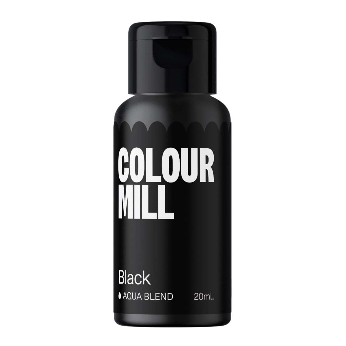Colour Mill Aqua Blend Food Colouring Black - 20ml Water-Based Liquid