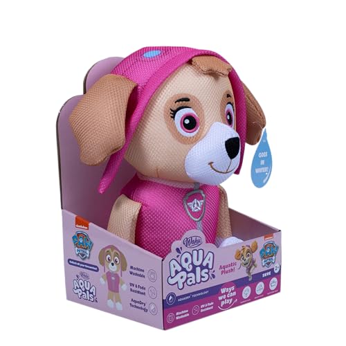 Wahu Aqua Pals Paw Patrol Skye Medium Plush Toy - Pool, Bath & Beach Play for Toddlers 2+ 6