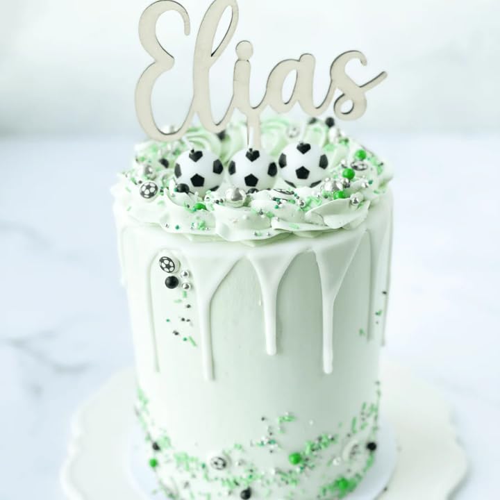 Happy Sprinkles Football Party Mix 90g - Edible Cake Decorations with Green Sprinkles 5