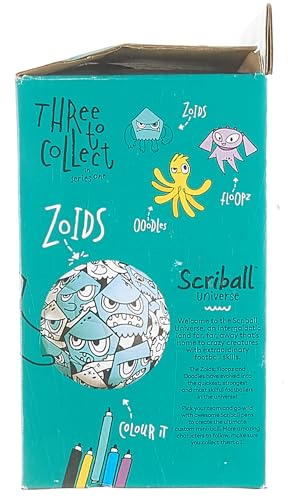 Mitre Scriball Zultz Personalisable Mini Football with Colouring Pens 10