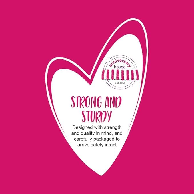 Anniversary House 21st Birthday Candle - Rose Gold Glitter Number 21 Cake Topper