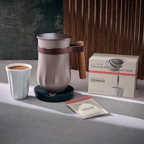 Hotel Chocolat Orange Hot Chocolate Sachets - 10 Pack, 65% Supermilk Chocolate with Blood Orange 8