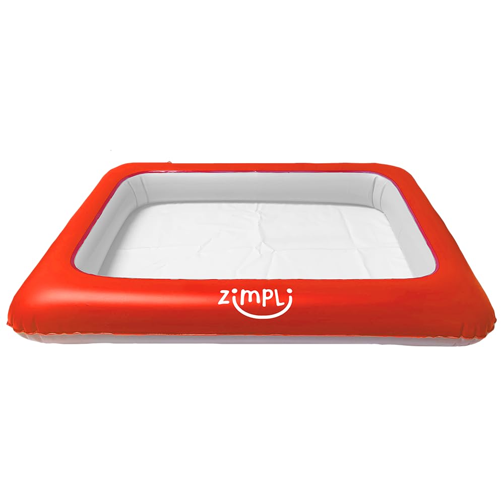 ZIMPLI Inflatable Play Tray - Portable Sensory Sandbox for Messy Play | 40cm x 25cm